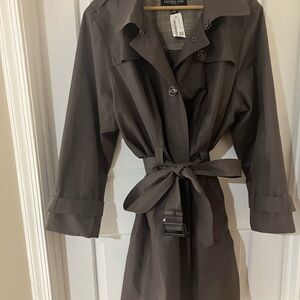 London Fog Women's Chocolate Trench Coat